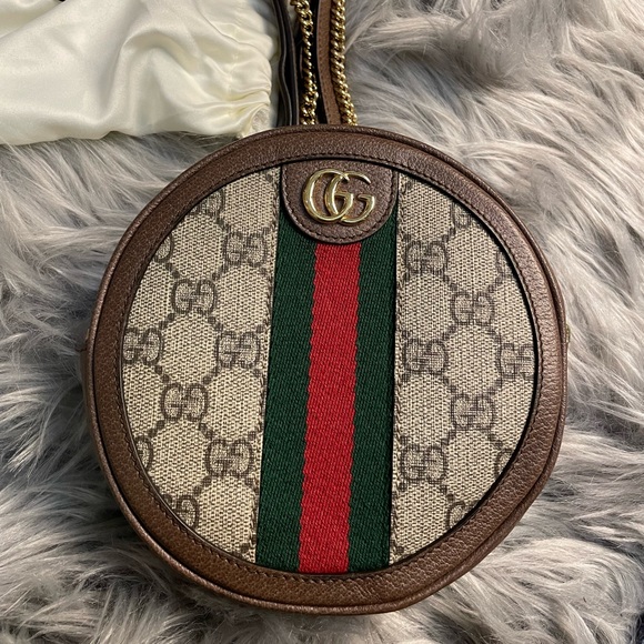 🌹SOLd on IG🌹Gucci Ophidia Mini round backpack - Picture 2 of 16